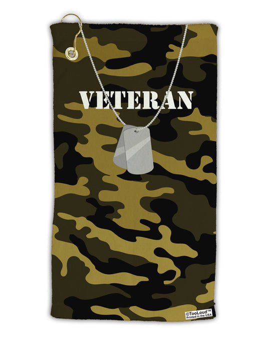 Veteran Dog Tags Micro Terry Gromet Golf Towel 15 x 22 Inch All Over Print-Golf Towel-TooLoud-White-Davson Sales