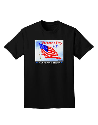 Veterans Day 2015 WaterColor Adult Dark T-Shirt-Mens T-Shirt-TooLoud-Black-Small-Davson Sales