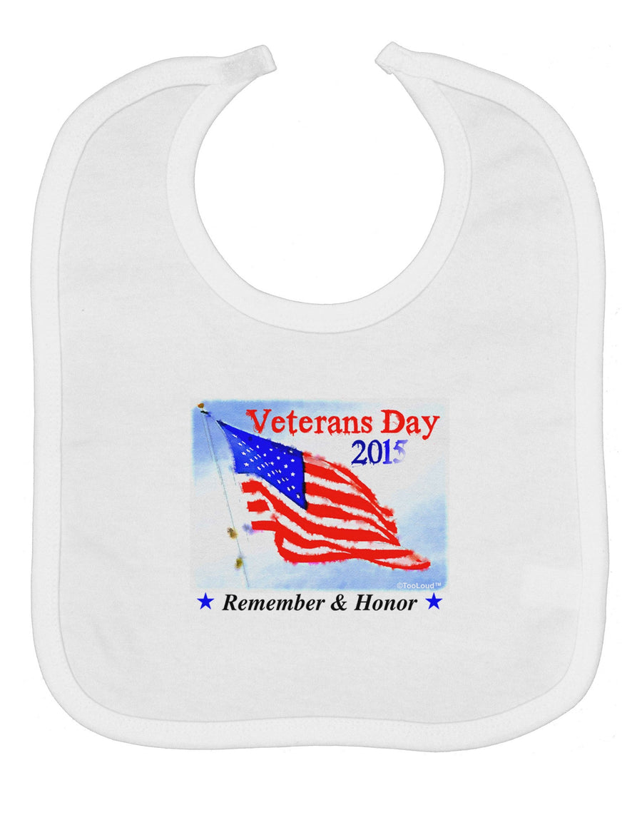 Veterans Day 2015 WaterColor Baby Bib