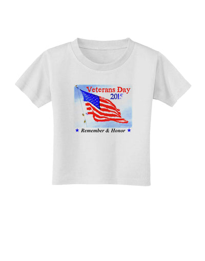 Veterans Day 2015 WaterColor Toddler T-Shirt-Toddler T-Shirt-TooLoud-White-2T-Davson Sales