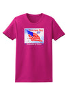 Veterans Day 2015 WaterColor Womens Dark T-Shirt-TooLoud-Hot-Pink-Small-Davson Sales