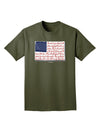 Veterans Scripted Flag Adult Dark T-Shirt-Mens T-Shirt-TooLoud-Military-Green-Small-Davson Sales