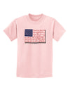 Veterans Scripted Flag Childrens T-Shirt-Childrens T-Shirt-TooLoud-PalePink-X-Small-Davson Sales