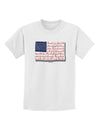 Veterans Scripted Flag Childrens T-Shirt-Childrens T-Shirt-TooLoud-White-X-Small-Davson Sales