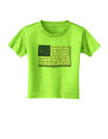 Veterans Scripted Flag Toddler T-Shirt-Toddler T-Shirt-TooLoud-Lime-Green-2T-Davson Sales