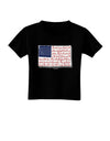 Veterans Scripted Flag Toddler T-Shirt Dark-Toddler T-Shirt-TooLoud-Black-2T-Davson Sales