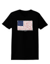 Veterans Scripted Flag Womens Dark T-Shirt-TooLoud-Black-X-Small-Davson Sales