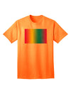 Vibrant CMY Graphic Rainbow Adult T-Shirt for Fashion Enthusiasts-Mens T-shirts-TooLoud-Neon-Orange-Small-Davson Sales