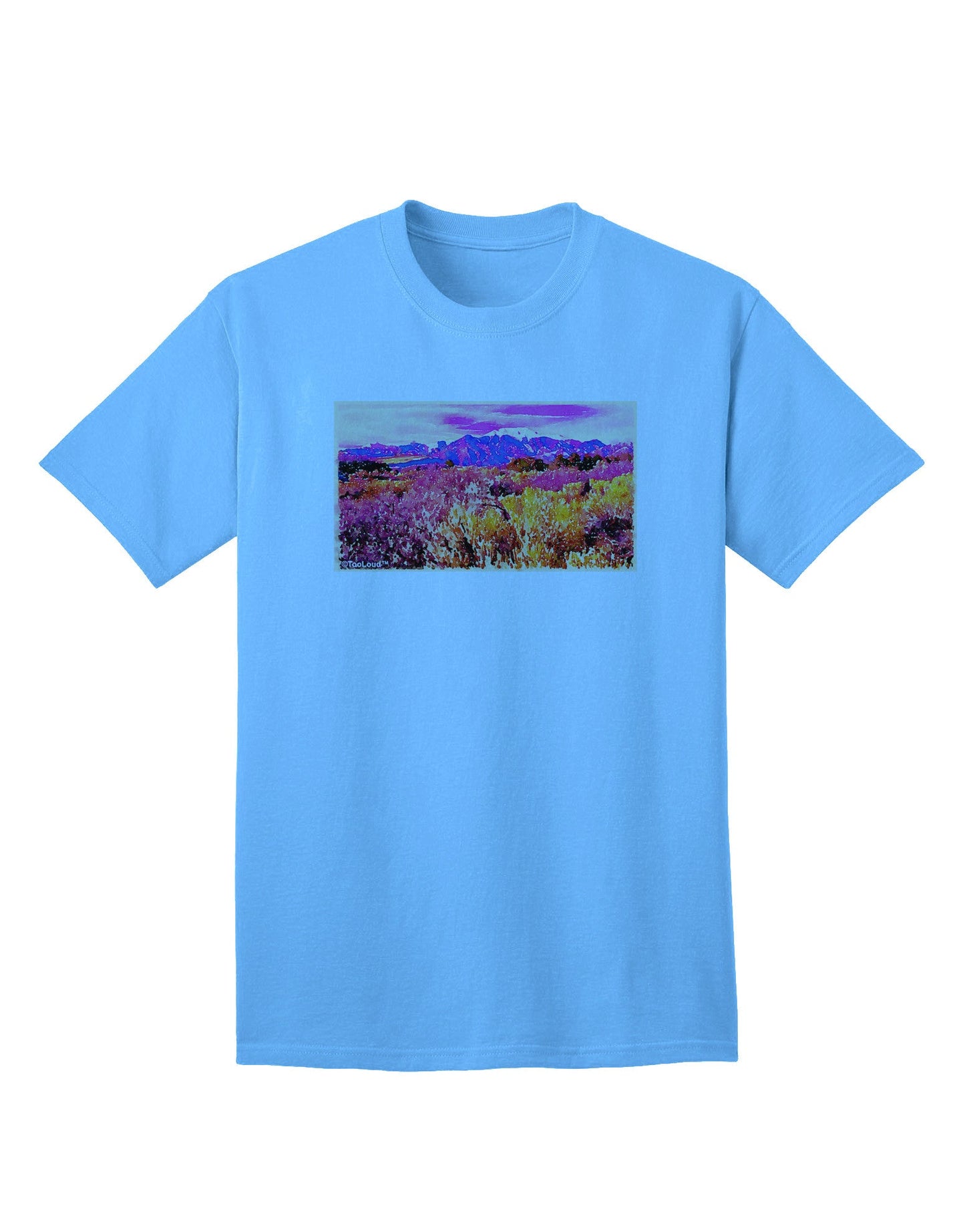 Vibrant Colorado Mountains - Premium Adult T-Shirt Collection-Mens T-shirts-TooLoud-Aquatic-Blue-Small-Davson Sales