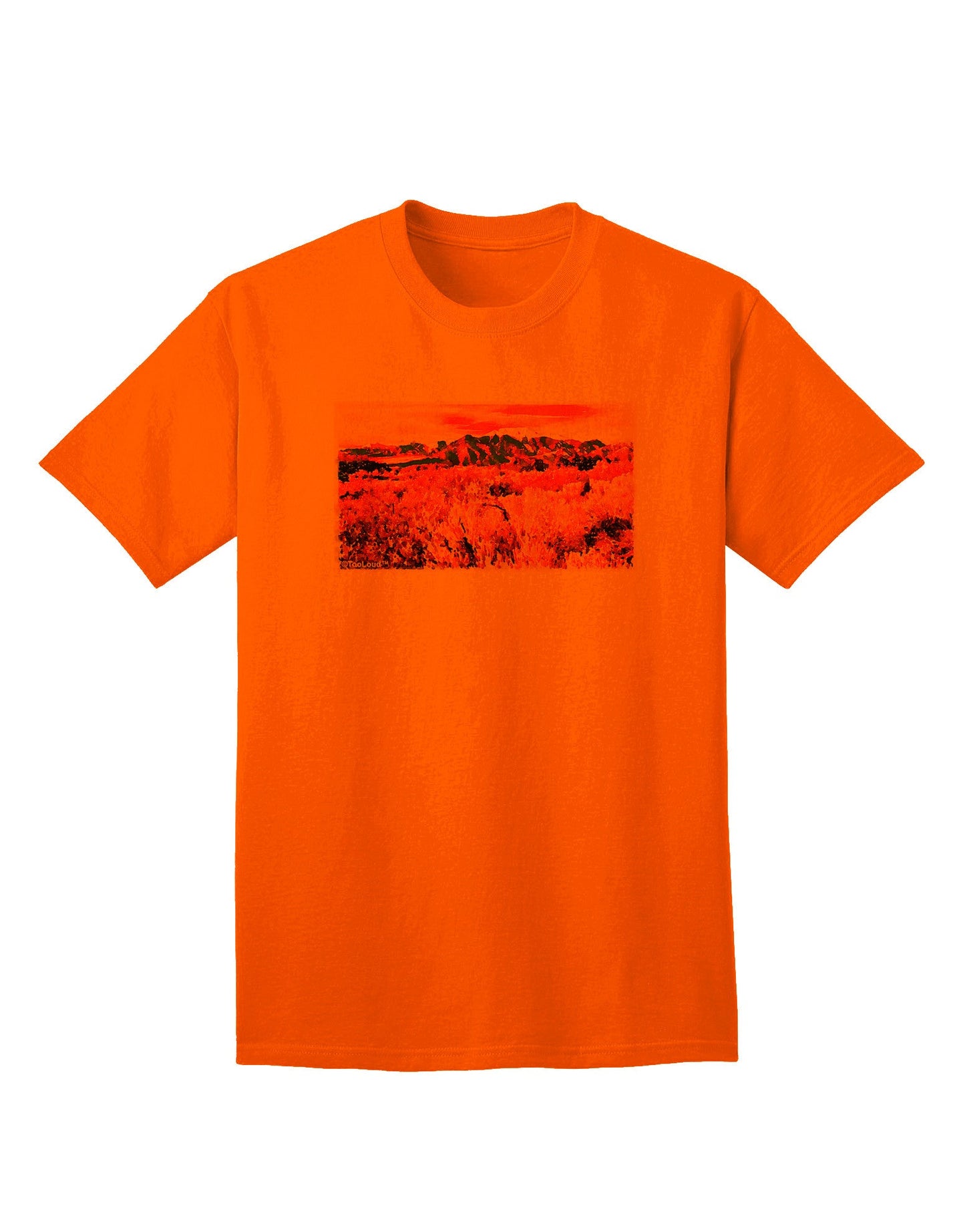 Vibrant Colorado Mountains - Premium Adult T-Shirt Collection-Mens T-shirts-TooLoud-Orange-Small-Davson Sales