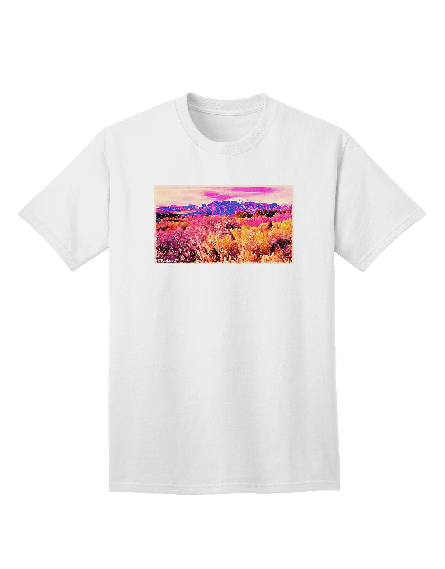 Vibrant Colorado Mountains - Premium Adult T-Shirt Collection-Mens T-shirts-TooLoud-White-Small-Davson Sales