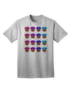 Vibrant Cupcake Patterned Adult T-Shirt Offered by TooLoud-Mens T-shirts-TooLoud-AshGray-Small-Davson Sales