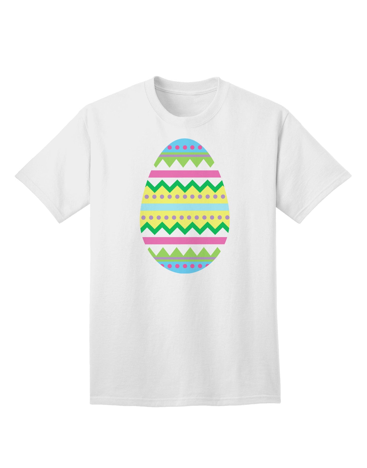 Vibrant Easter Egg-Themed Adult T-Shirt - A Festive Addition to Your Spring Wardrobe-Mens T-shirts-TooLoud-White-Small-Davson Sales