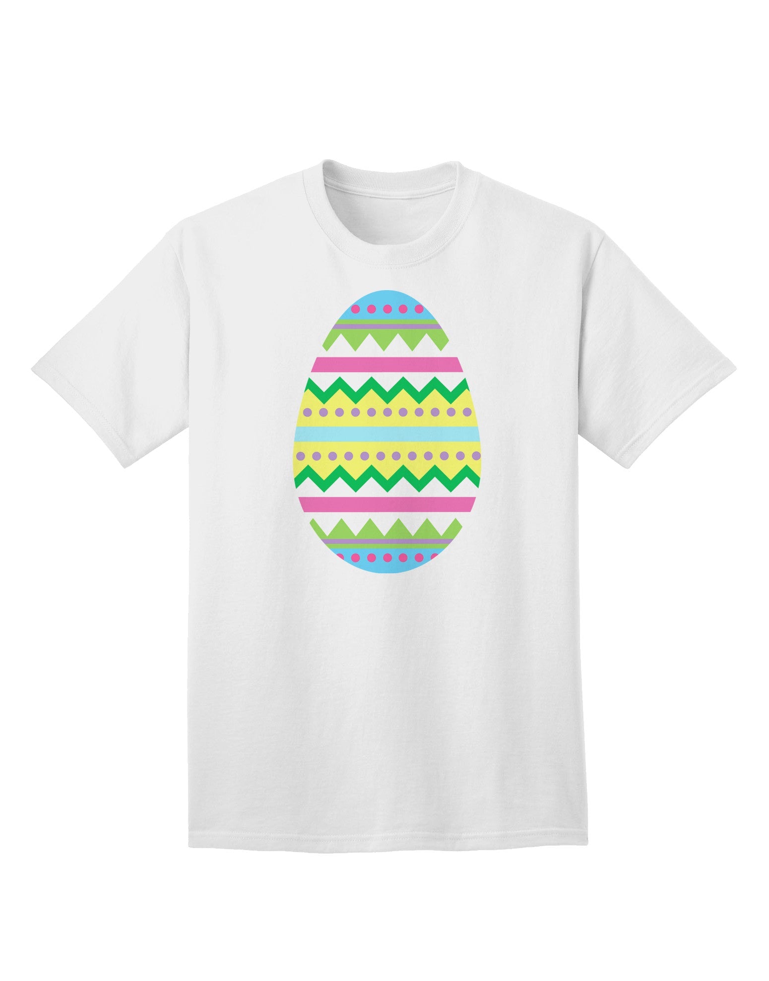 Vibrant Easter Egg-Themed Adult T-Shirt - A Festive Addition to Your Spring Wardrobe-Mens T-shirts-TooLoud-White-Small-Davson Sales