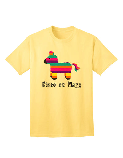 Vibrant Pinata-Inspired Design - Cinco de Mayo Adult T-Shirt by TooLoud-Mens T-shirts-TooLoud-Yellow-Small-Davson Sales