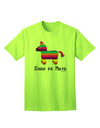 Vibrant Pinata-Inspired Design - Cinco de Mayo Adult T-Shirt by TooLoud-Mens T-shirts-TooLoud-Neon-Green-Small-Davson Sales