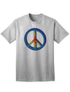 Vibrant Rainbow Peace Adult T-Shirt for Fashion-forward Individuals-Mens T-shirts-TooLoud-AshGray-Small-Davson Sales