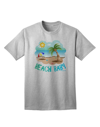 Vibrant Summer Beach Scene - Beach Baby Adult T-Shirt by TooLoud-Mens T-shirts-TooLoud-AshGray-Small-Davson Sales