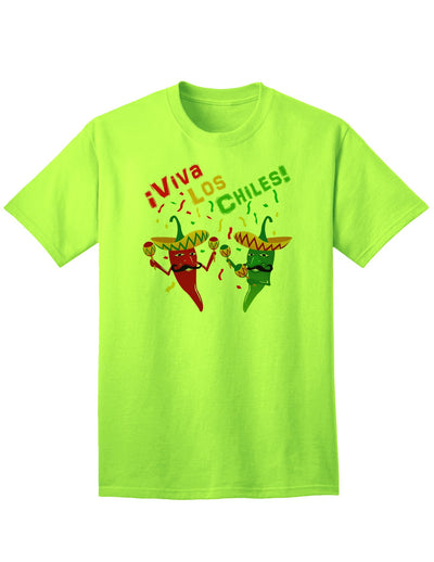 Vibrant and Stylish Viva Los Chiles Adult T-Shirt-Mens T-shirts-TooLoud-Neon-Green-Small-Davson Sales