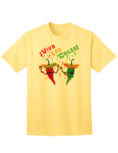 Vibrant and Stylish Viva Los Chiles Adult T-Shirt-Mens T-shirts-TooLoud-Yellow-Small-Davson Sales