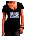 Victor Mines Colorado Juniors V-Neck Dark T-Shirt-Womens V-Neck T-Shirts-TooLoud-Black-Juniors Fitted Small-Davson Sales