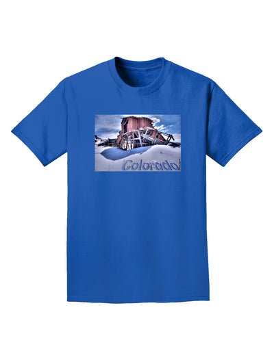 Victor Mines Colorado Text Adult Dark T-Shirt-Mens T-Shirt-TooLoud-Royal-Blue-Small-Davson Sales