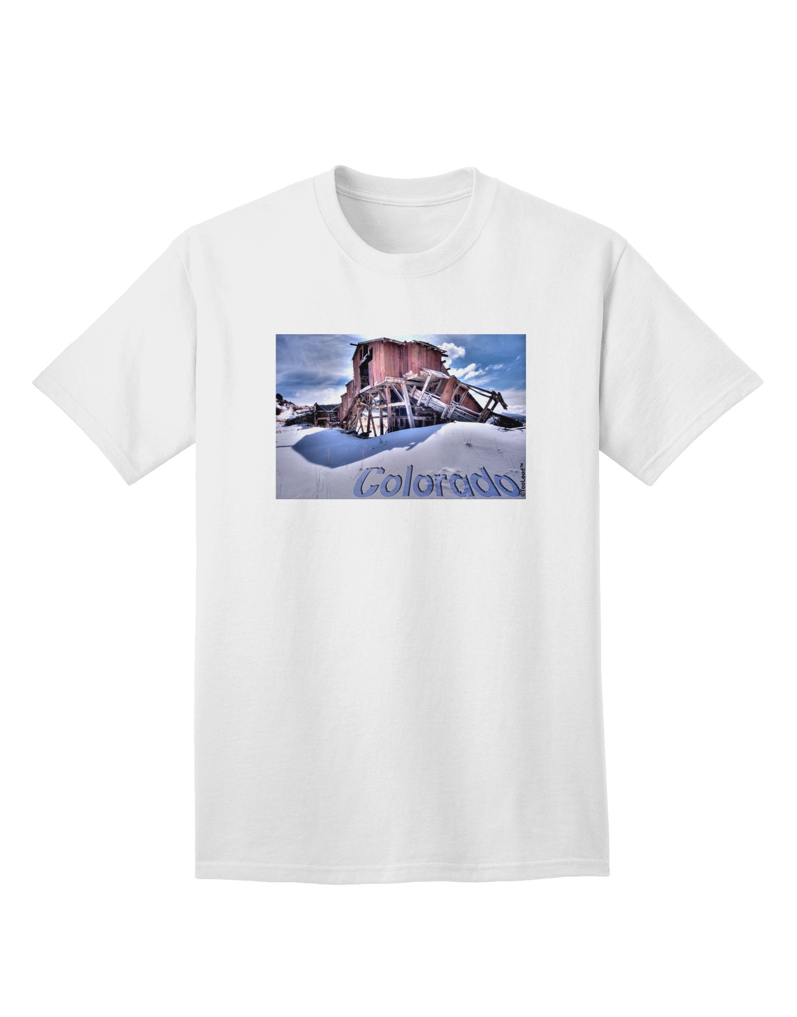 Victor Mines Colorado Text Adult T-Shirt-Mens T-Shirt-TooLoud-White-Small-Davson Sales