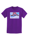 Victor Mines Colorado Watercolor Childrens Dark T-Shirt-Childrens T-Shirt-TooLoud-Purple-X-Small-Davson Sales