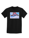 Victor Mines Colorado Watercolor Childrens Dark T-Shirt-Childrens T-Shirt-TooLoud-Black-X-Small-Davson Sales