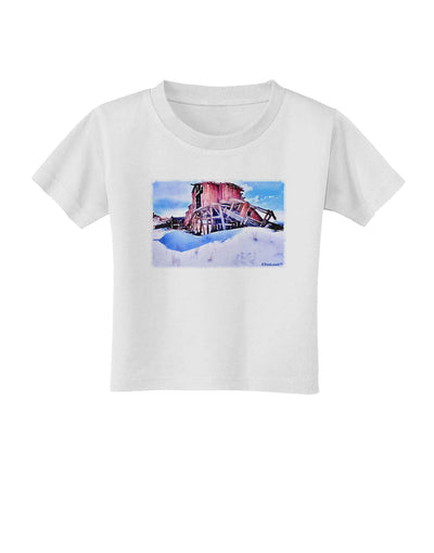 Victor Mines Colorado Watercolor Toddler T-Shirt-Toddler T-Shirt-TooLoud-White-2T-Davson Sales