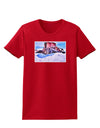 Victor Mines Colorado Watercolor Womens Dark T-Shirt-TooLoud-Red-X-Small-Davson Sales