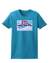 Victor Mines Colorado Watercolor Womens Dark T-Shirt-TooLoud-Turquoise-X-Small-Davson Sales