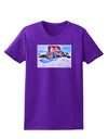 Victor Mines Colorado Watercolor Womens Dark T-Shirt-TooLoud-Purple-X-Small-Davson Sales