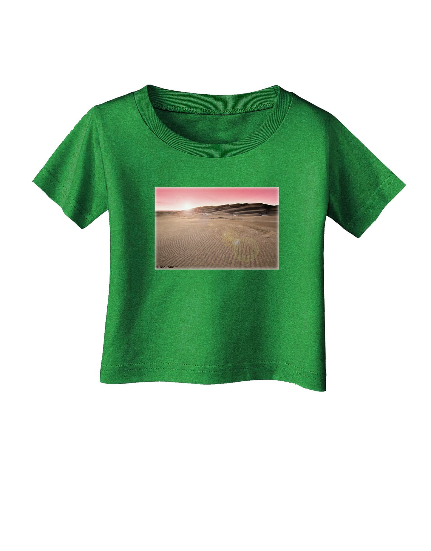 Victor Mines Pink Sunrise Infant T-Shirt Dark-Infant T-Shirt-TooLoud-Clover-Green-06-Months-Davson Sales