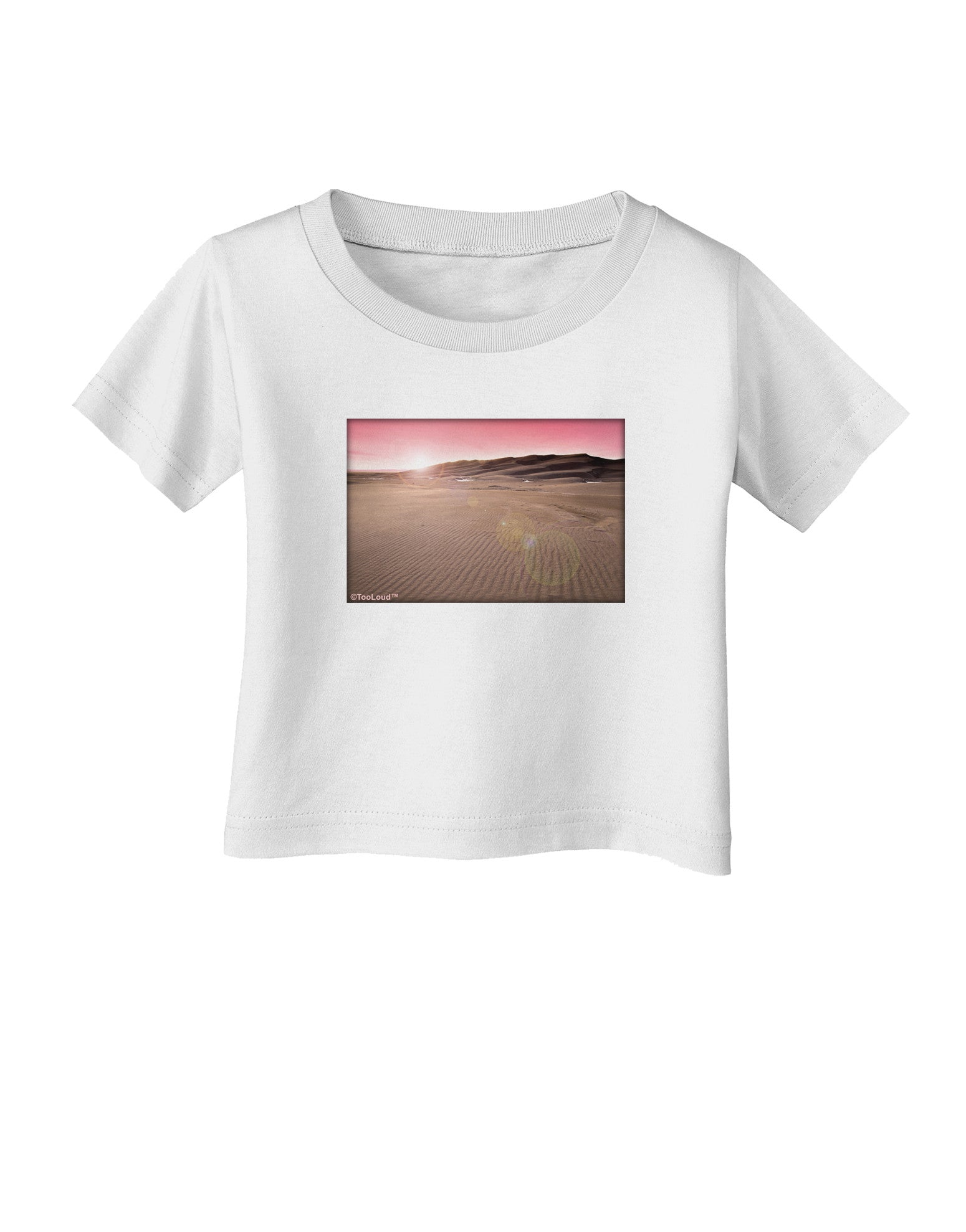 Victor Mines Pink Sunrise Infant T-Shirt-Infant T-Shirt-TooLoud-White-06-Months-Davson Sales