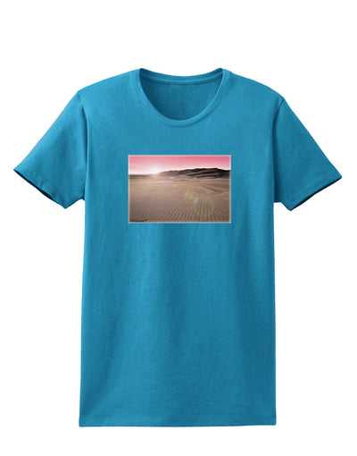 Victor Mines Pink Sunrise Womens Dark T-Shirt-Womens T-Shirt-TooLoud-Turquoise-X-Small-Davson Sales