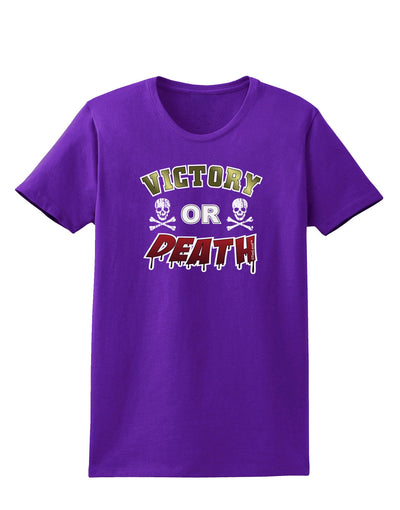 Victory Or Death Womens Dark T-Shirt-TooLoud-Purple-X-Small-Davson Sales