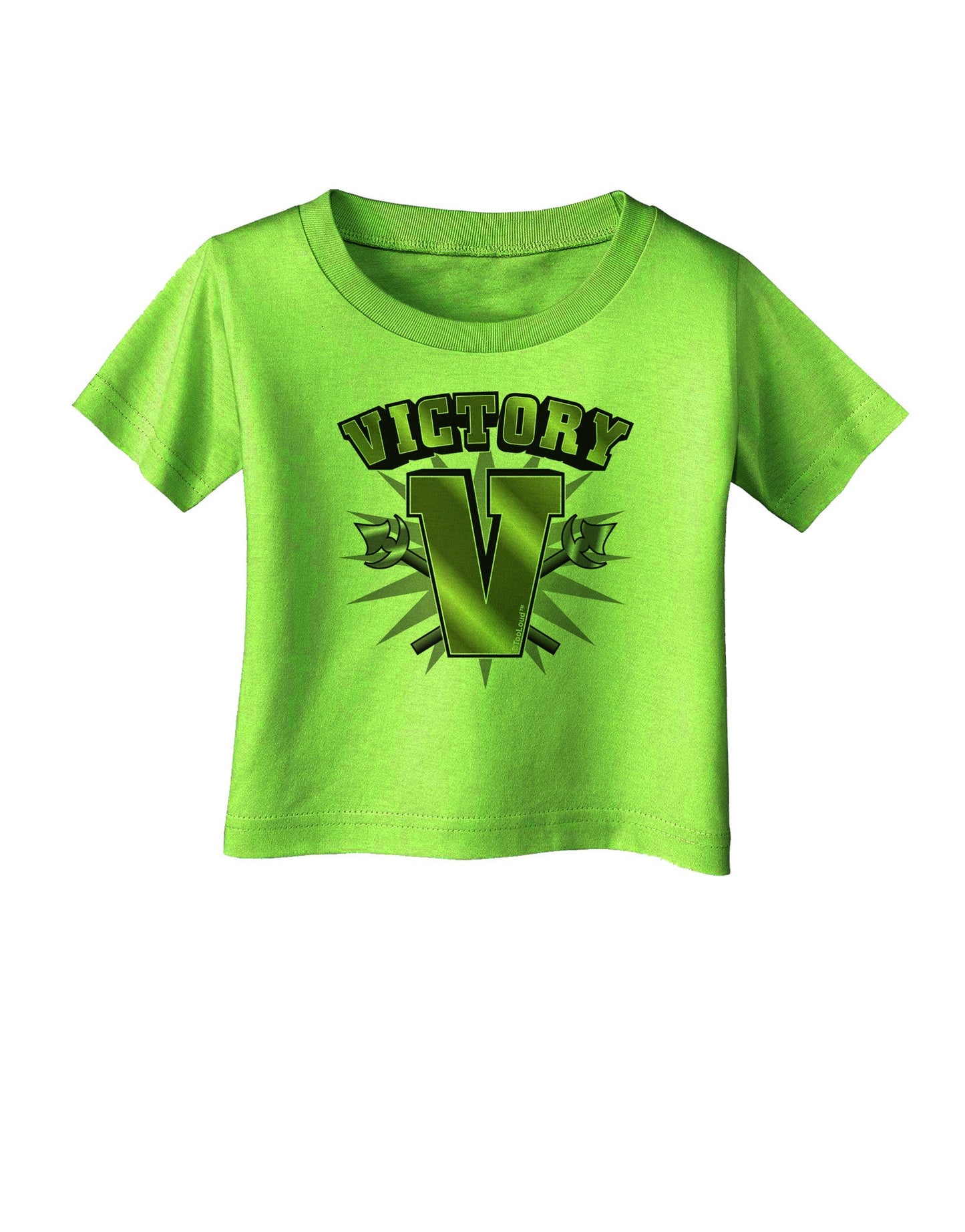 Victory V Infant T-Shirt-Infant T-Shirt-TooLoud-Lime-Green-06-Months-Davson Sales