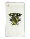 Victory V Micro Terry Gromet Golf Towel 16 x 25 inch-Golf Towel-TooLoud-White-Davson Sales