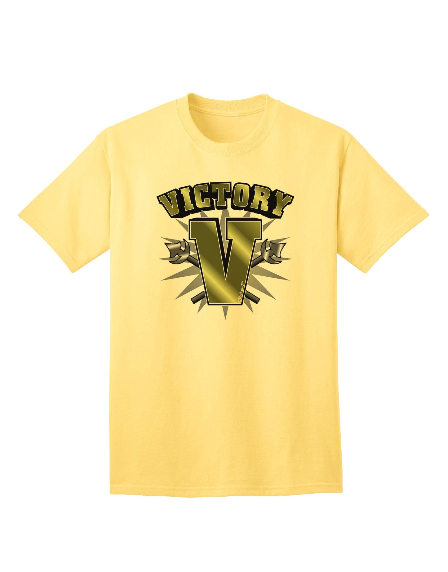 Victory V Premium Adult T-Shirt - Elegance Meets Comfort-Mens T-shirts-TooLoud-Yellow-Small-Davson Sales
