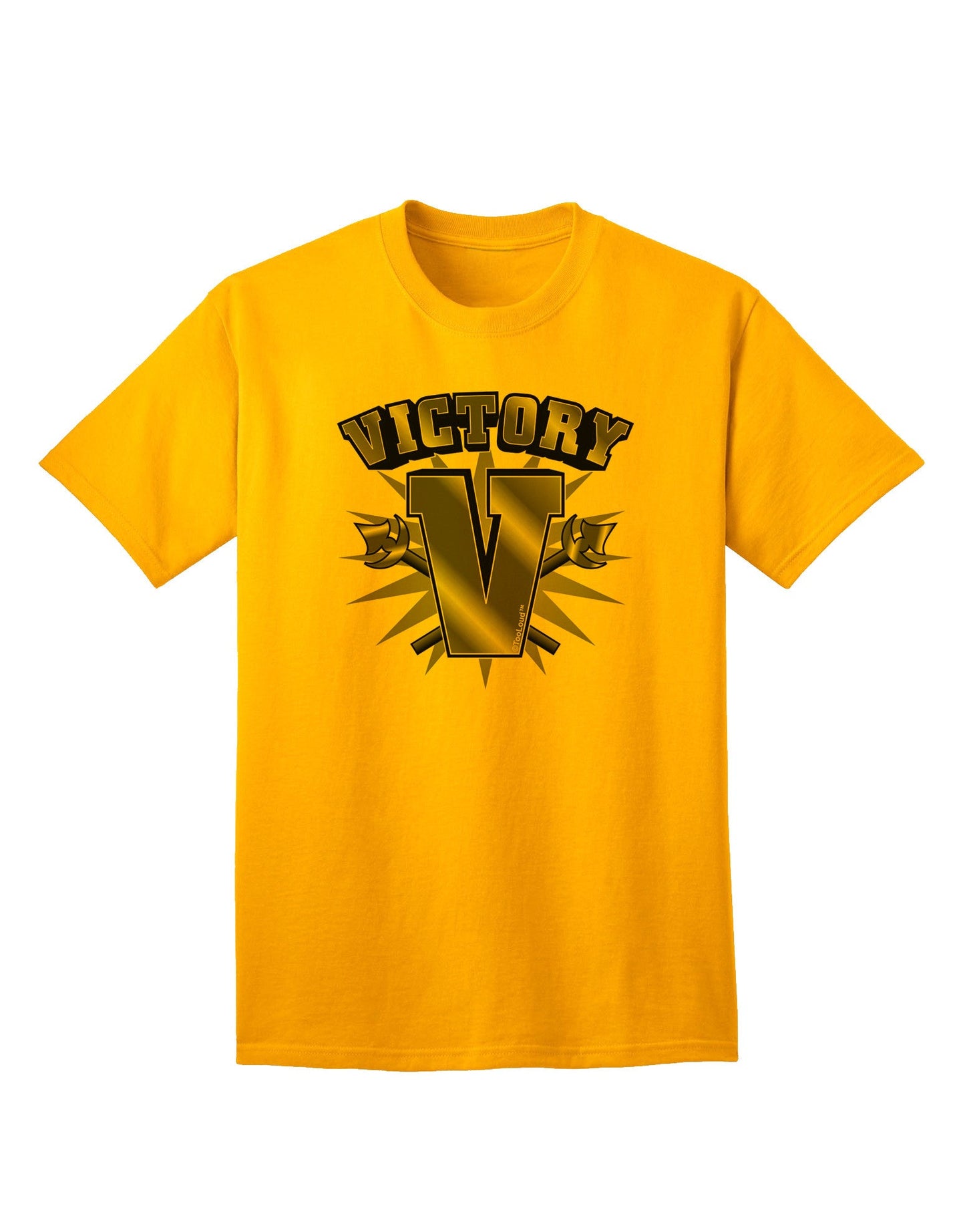 Victory V Premium Adult T-Shirt - Elegance Meets Comfort-Mens T-shirts-TooLoud-Gold-Small-Davson Sales