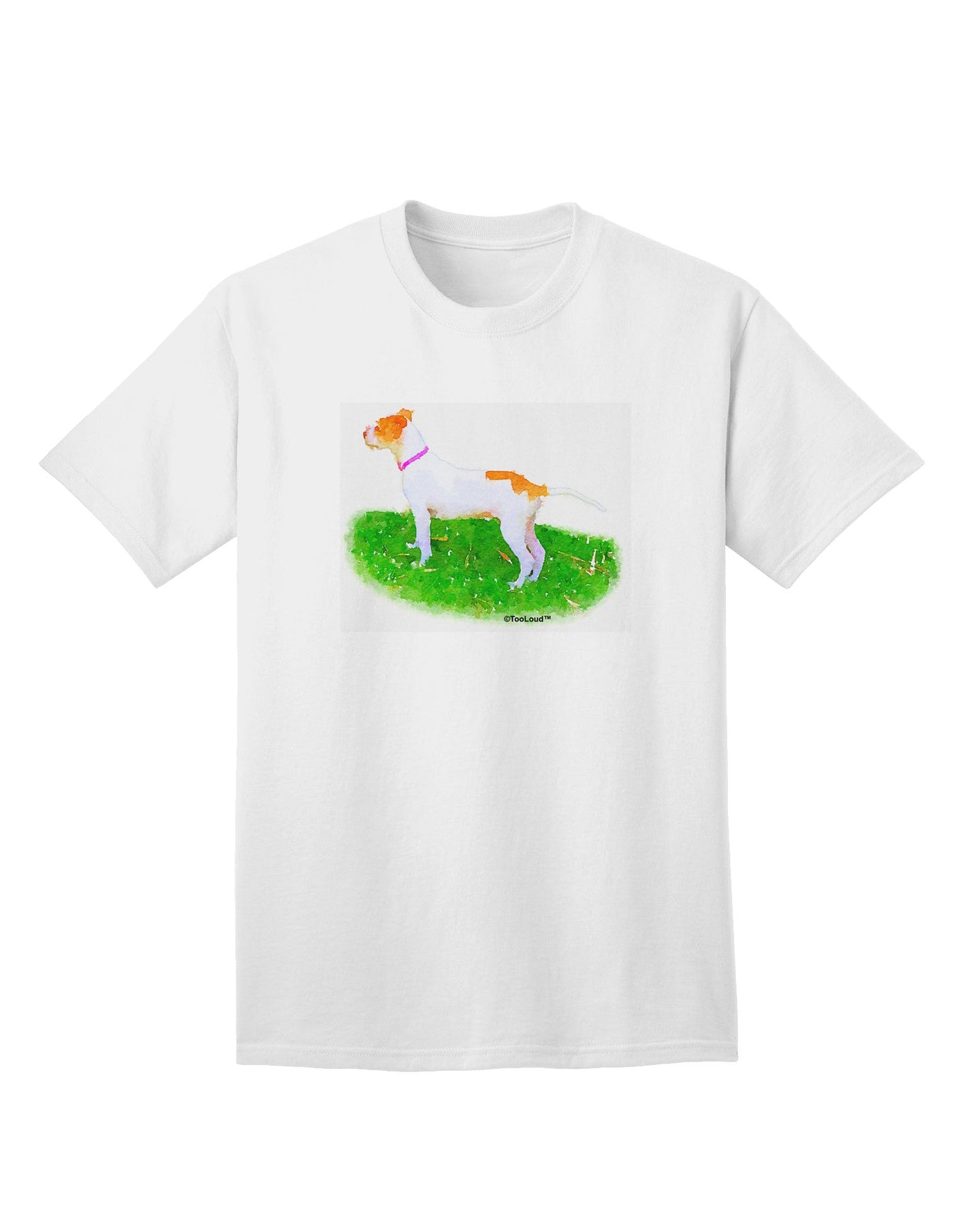 Vigilant Dog Watercolor Adult T-Shirt-Mens T-Shirt-TooLoud-White-Small-Davson Sales