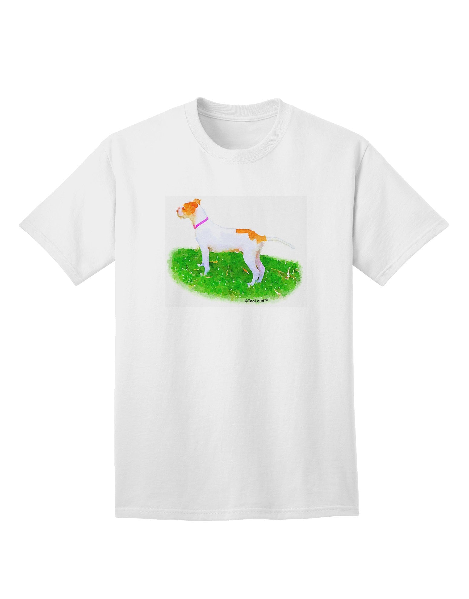 Vigilant Dog Watercolor Adult T-Shirt-Mens T-Shirt-TooLoud-White-Small-Davson Sales