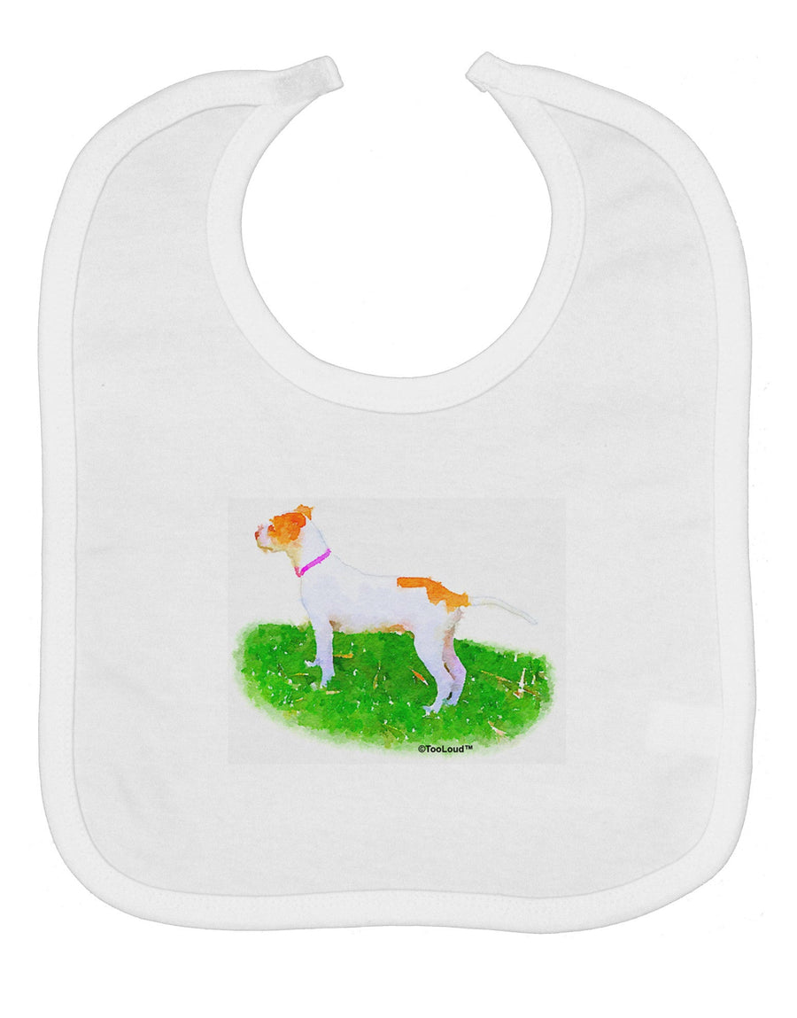 Vigilant Dog Watercolor Baby Bib