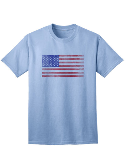 Vintage American Flag Adult T-Shirt with a Distinctive Weathered Look-Mens T-shirts-TooLoud-Light-Blue-Small-Davson Sales