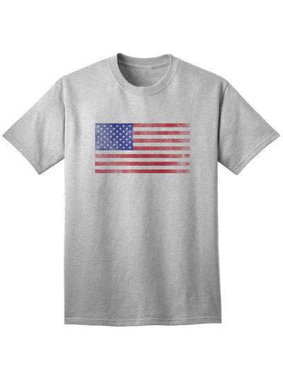 Vintage American Flag Adult T-Shirt with a Distinctive Weathered Look-Mens T-shirts-TooLoud-AshGray-Small-Davson Sales