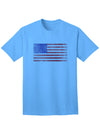 Vintage American Flag Adult T-Shirt with a Distinctive Weathered Look-Mens T-shirts-TooLoud-Aquatic-Blue-Small-Davson Sales