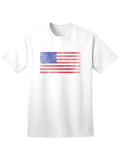 Vintage American Flag Adult T-Shirt with a Distinctive Weathered Look-Mens T-shirts-TooLoud-White-Small-Davson Sales