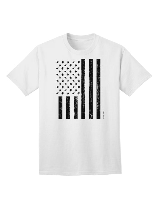 Vintage American Flag Stamp Design - Distressed Adult T-Shirt by TooLoud-Mens T-shirts-TooLoud-White-Small-Davson Sales