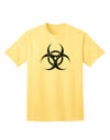 Vintage Apocalypse Adult T-Shirt featuring the Iconic Biohazard Symbol-Mens T-shirts-TooLoud-Yellow-Small-Davson Sales